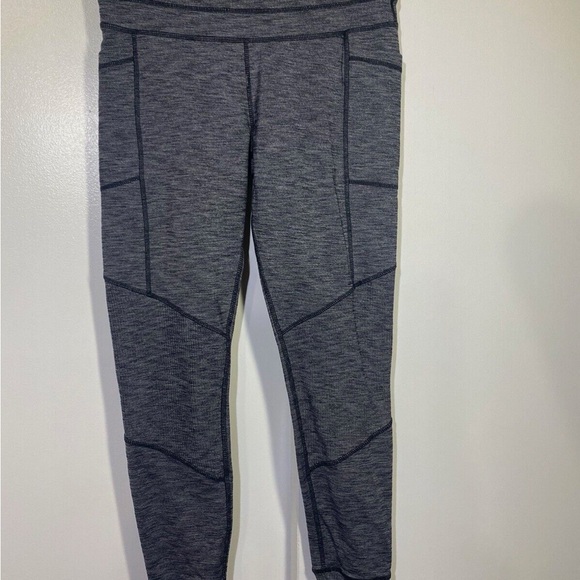 Athleta Women's Excursion Tight Jogger Pants in Grey Contrast Stitching - Picture 2 of 2
